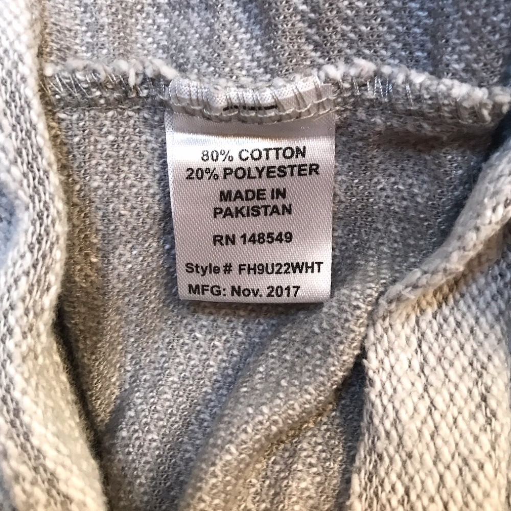 Free Planet Hoodie. Heather Grays.  Raglan Sleeve. Adult Small. NWOT. - Picture 9 of 12